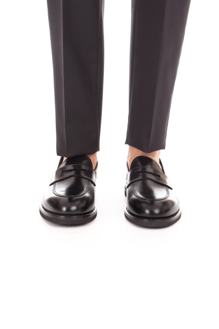 Henderson Brushed Leather Penny Loafers