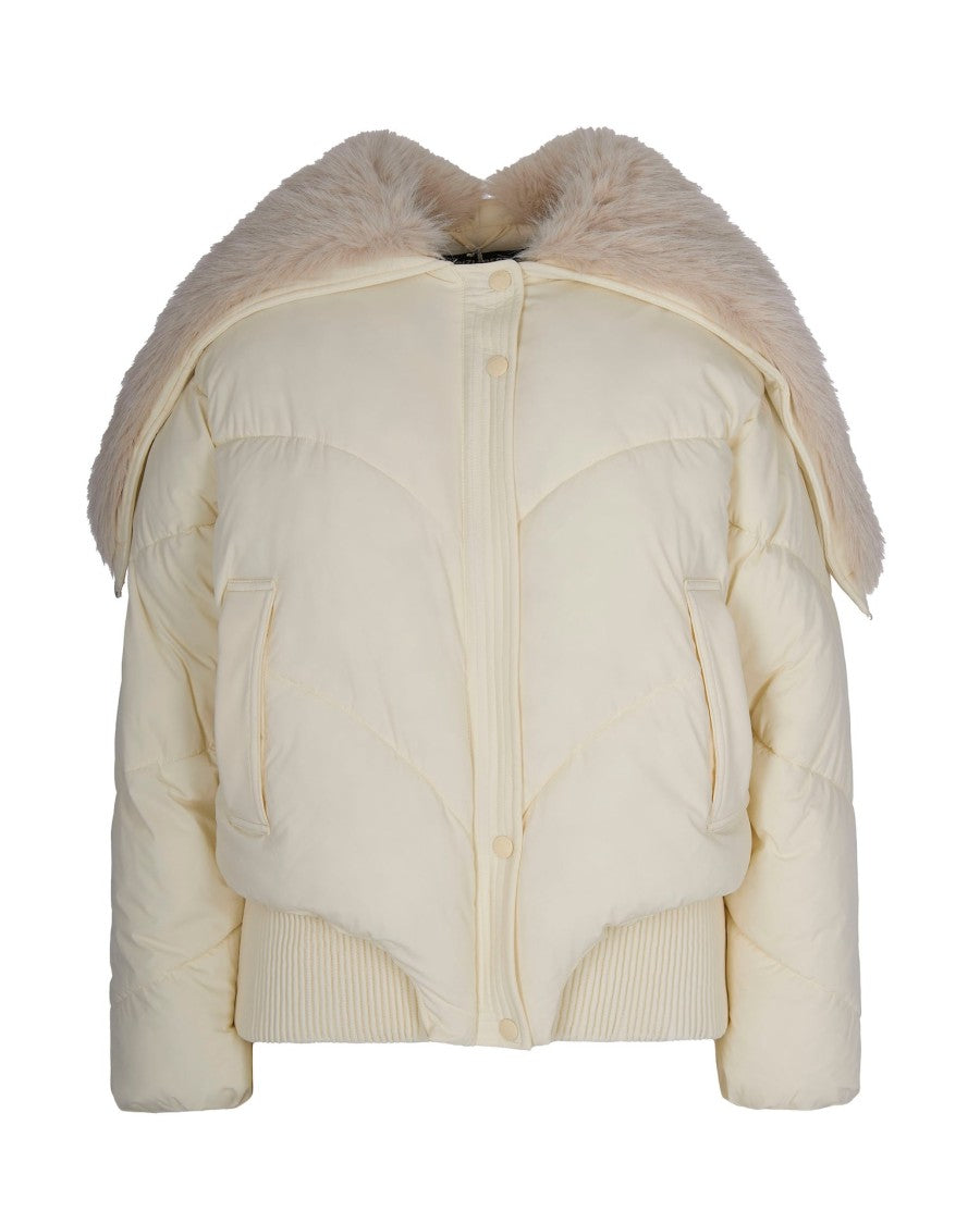 Patrizia Pepe Oversized Short Bomber Jacket