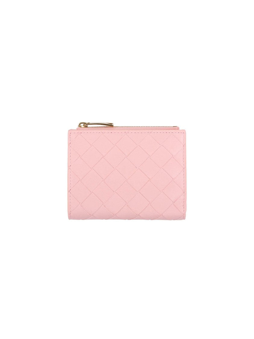Bottega Veneta Small Bi-Fold Wallet – Pink