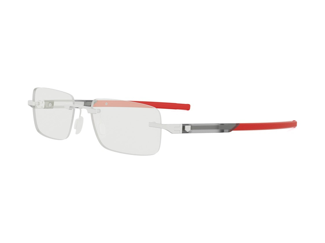 Tag Heuer Th50054u Red Rimless Rectangular Eyeglasses