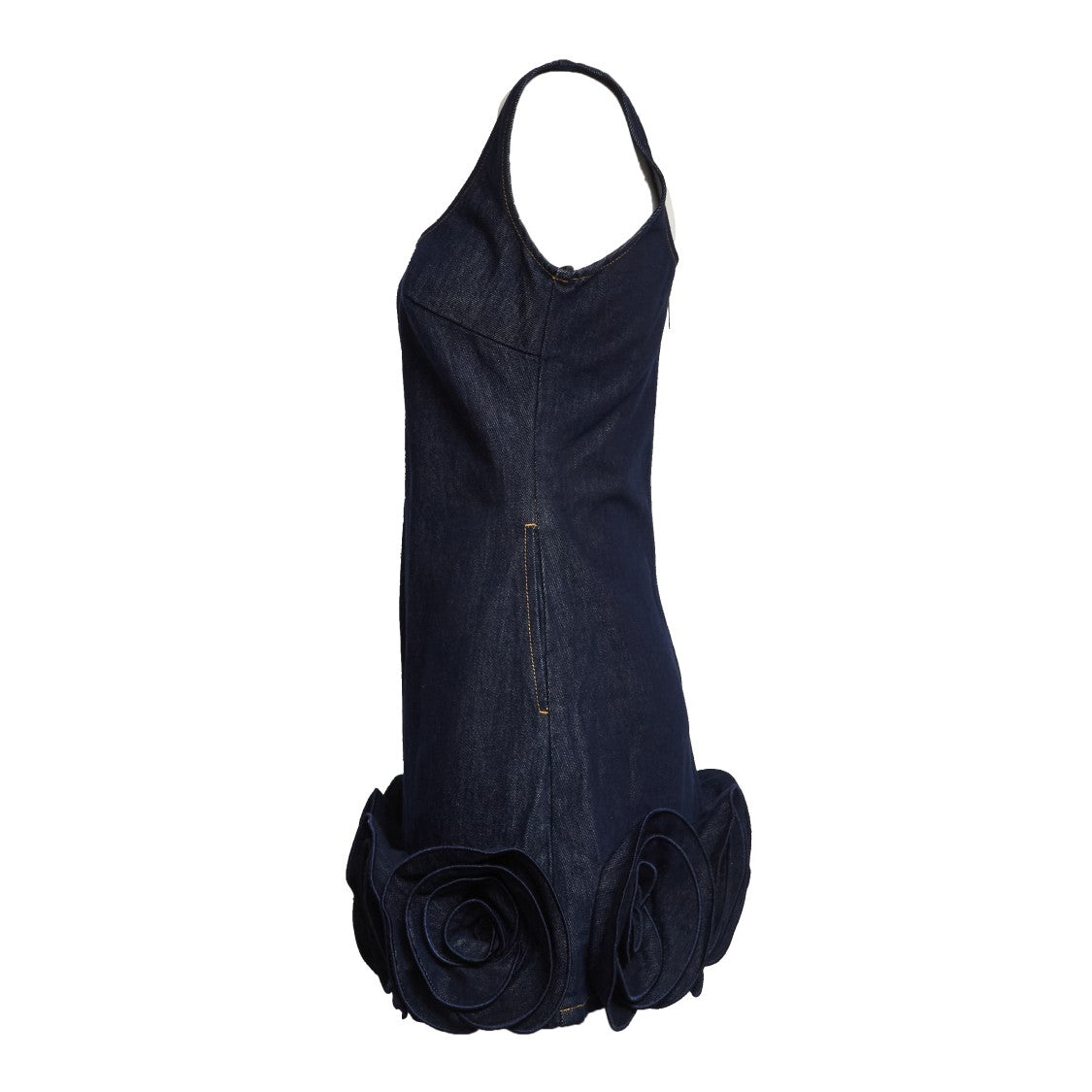 Self-Portrait Indigo Denim Corsage Mini Dress