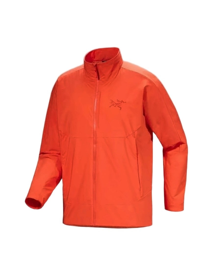 Arc'teryx Vibrant Orange Jacket With High Collar And Full Zipper