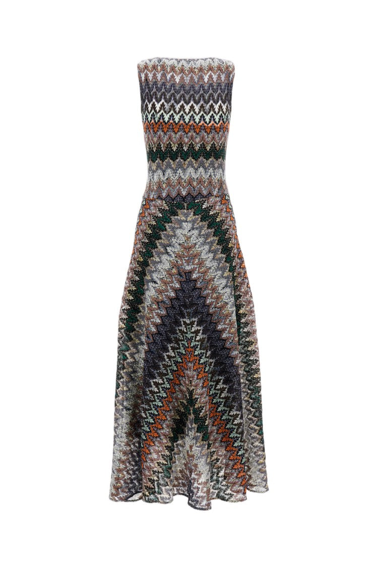 Missoni Multicolor Sleeveless Long Dress