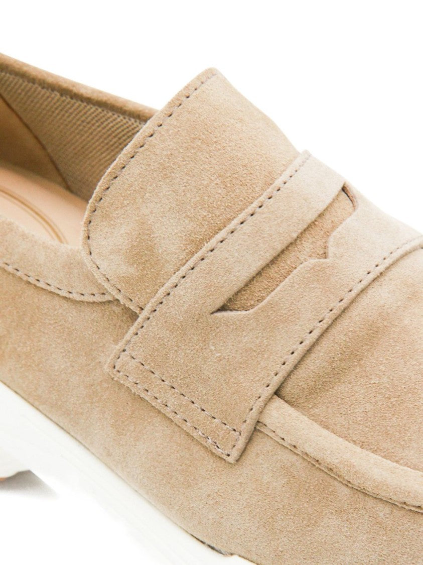 Tod's Sleek Suede Loafers With Penny Strap