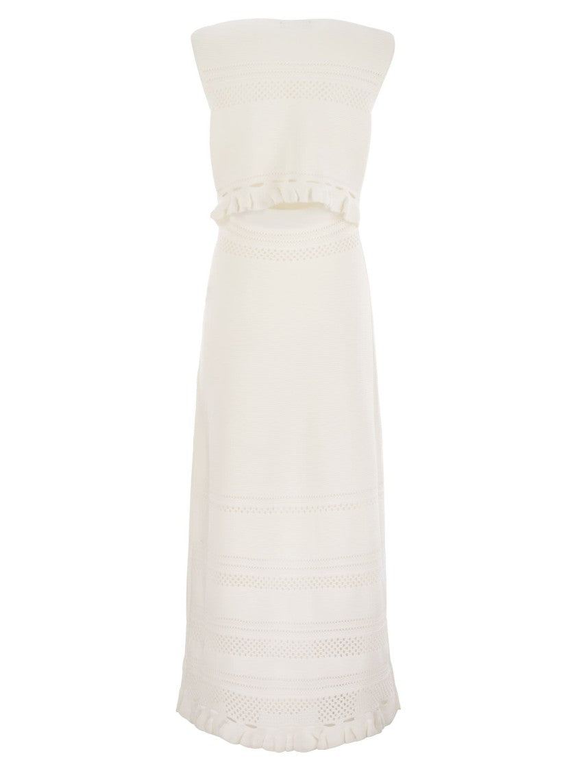 Fabiana Filippi Light Cotton Sleeveless Dress