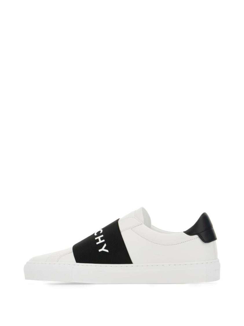 Givenchy Slip-On Sneakers With Black Band Logo Detail