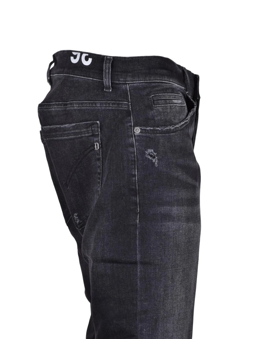 Dondup Black George Skinny Fit Cotton Polyester Jeans