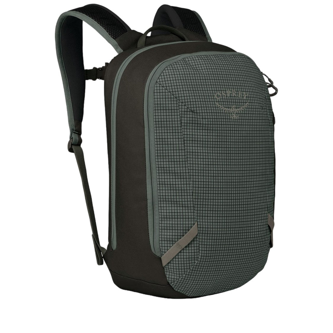 Osprey Grey Grid Pattern Nylon Backpack