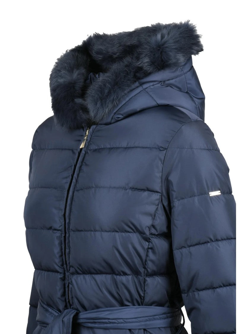 Liu Jo Multicolor Long Fitted Polyamide Down Jacket
