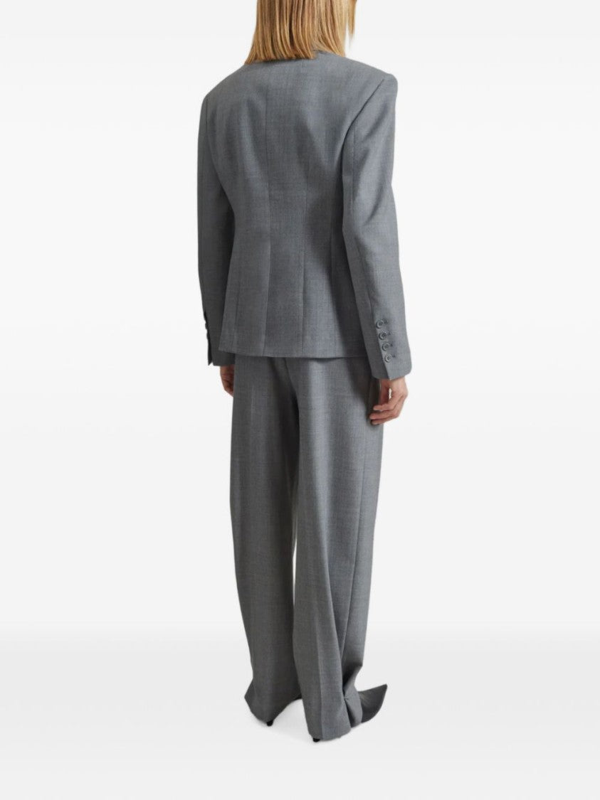 The Frankie Shop Structured Double-Breasted Tailored Jacket
