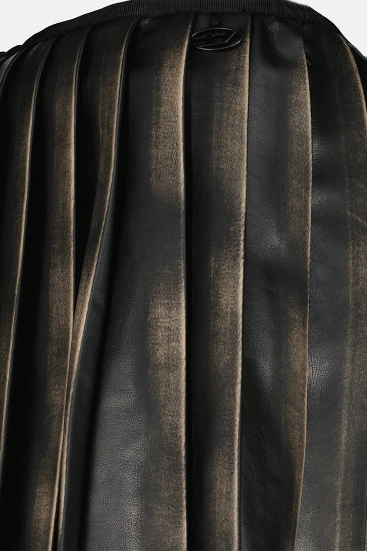 Diesel Black Crepe Mini Skirt