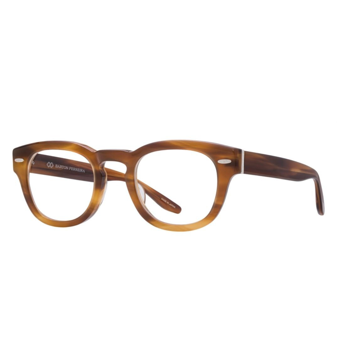 Barton Perreira Demarco Round Tortoiseshell Acetate Eyeglasses With Keyhole Bridge