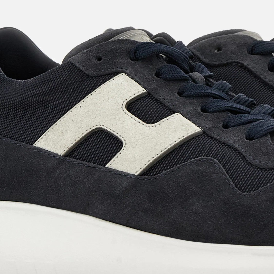 Hogan Dark Denim Blue Interactive3 H Lissat Sneakers