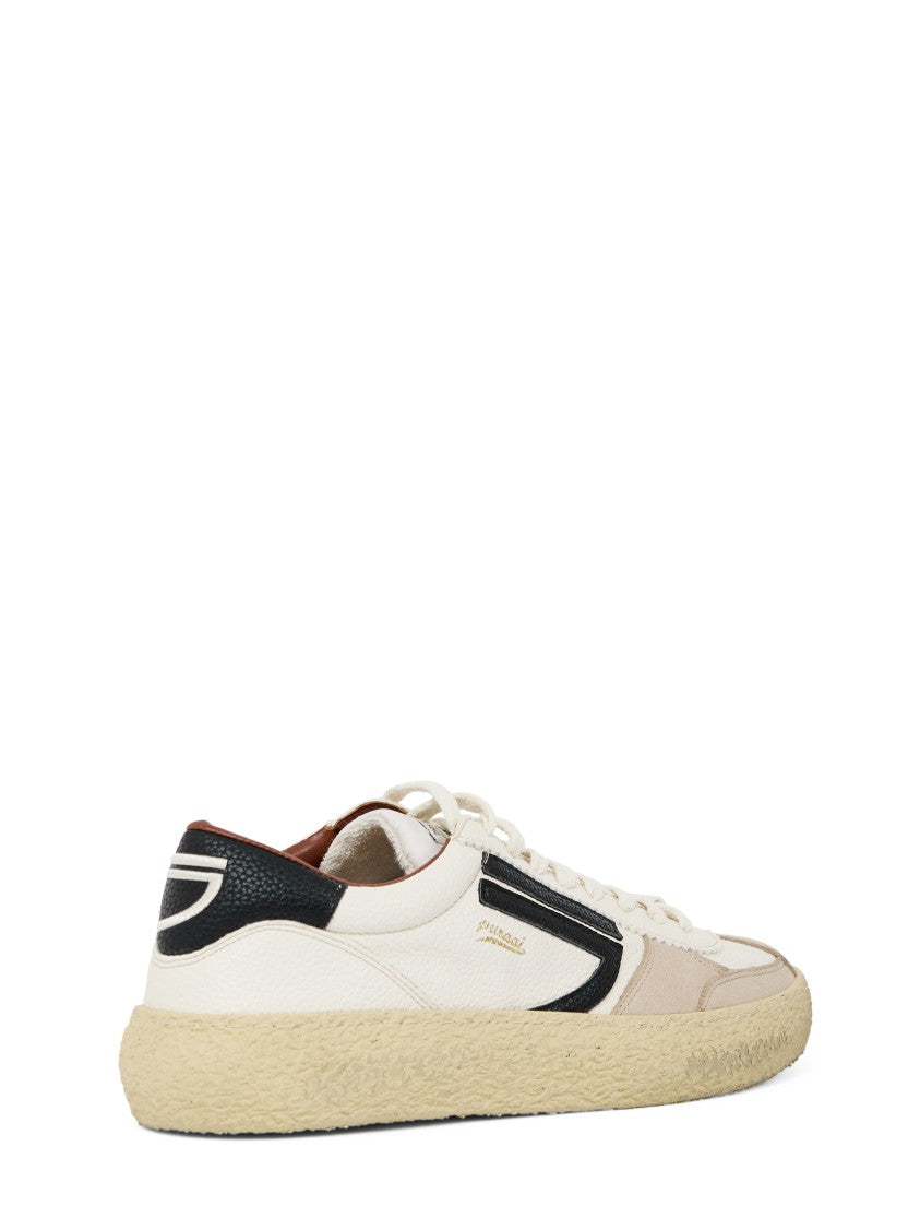 Puraai Vintage-Inspired Low-Top Sneakers With Textured Sole