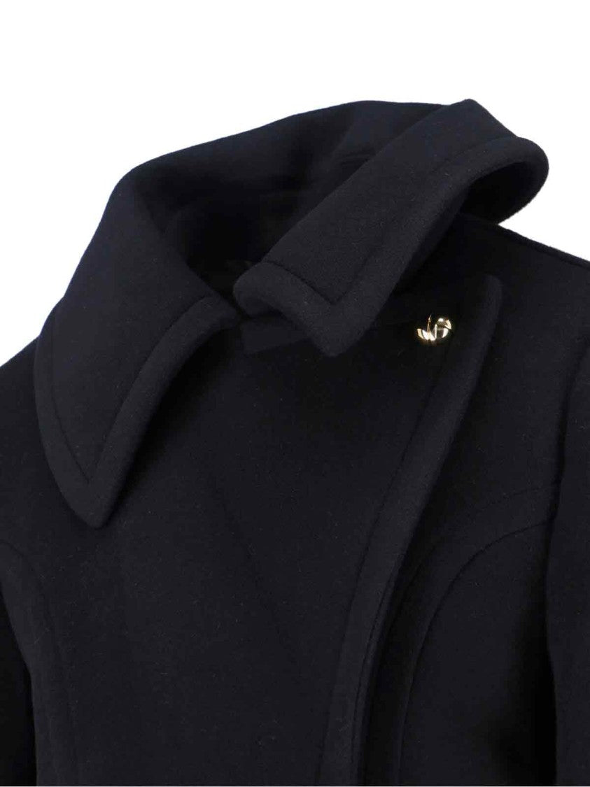 Patou Tailored Black Jacket With Classic Collar And Clean Lines