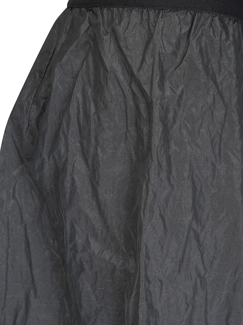 Maria Calderara Soft Taffeta Trousers With Elastic Waist