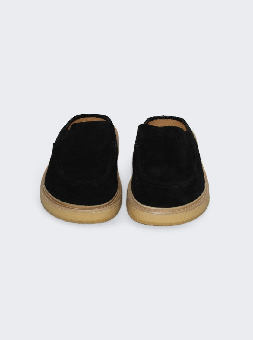 Marni Suede Sabot Black