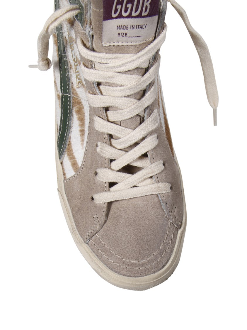 Golden Goose Classic Horsy Upper Suede Toe Slide