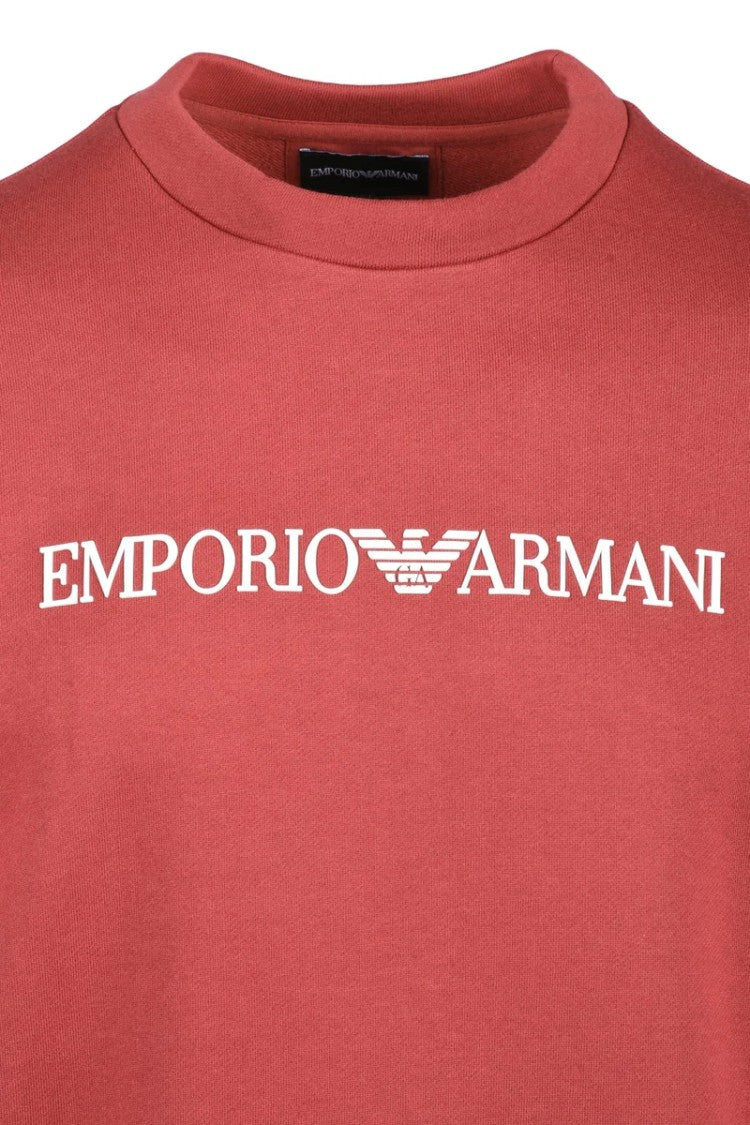 Emporio Armani Brown Modal Cotton Crew Neck Sweatshirt