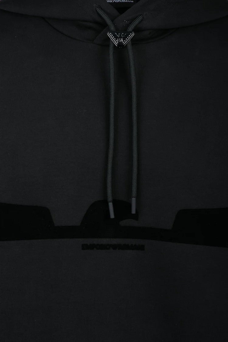 Emporio Armani Stretch Hoodie - Black