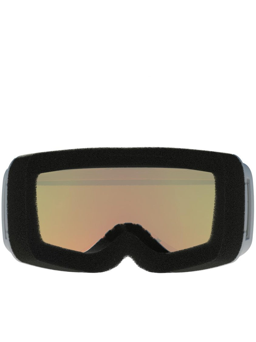 Alpina White Taos Qv Amber-Tinted Goggles