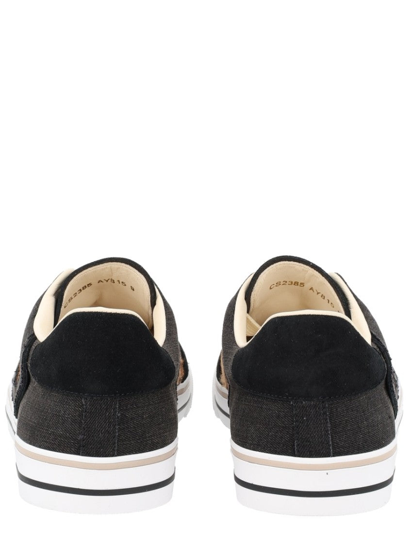 Dolce & Gabbana Multicolor Dg Sailing Suede Leopard Sneakers