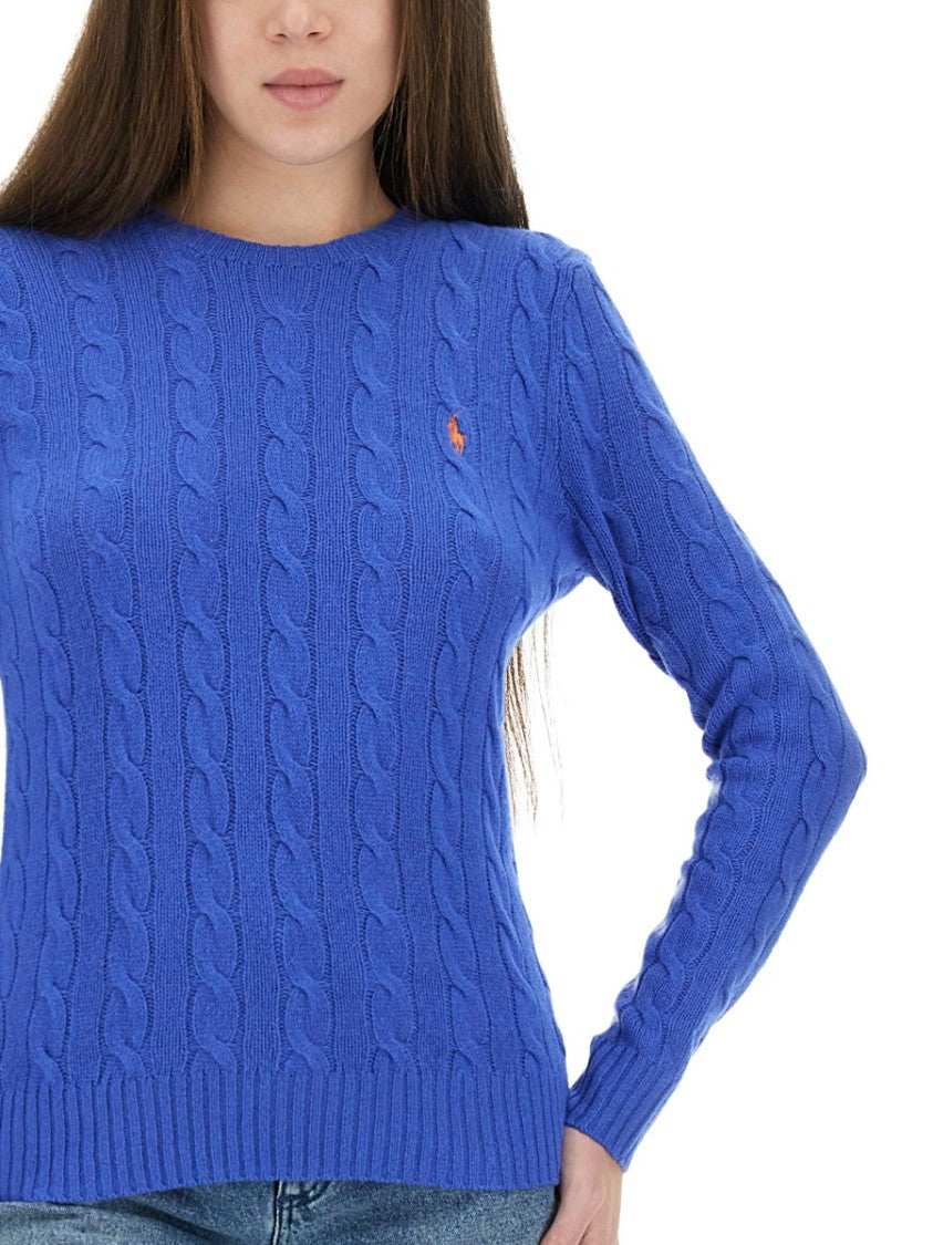 Polo Ralph Lauren Classic Cable-Knit Sweater With Textured Detailing