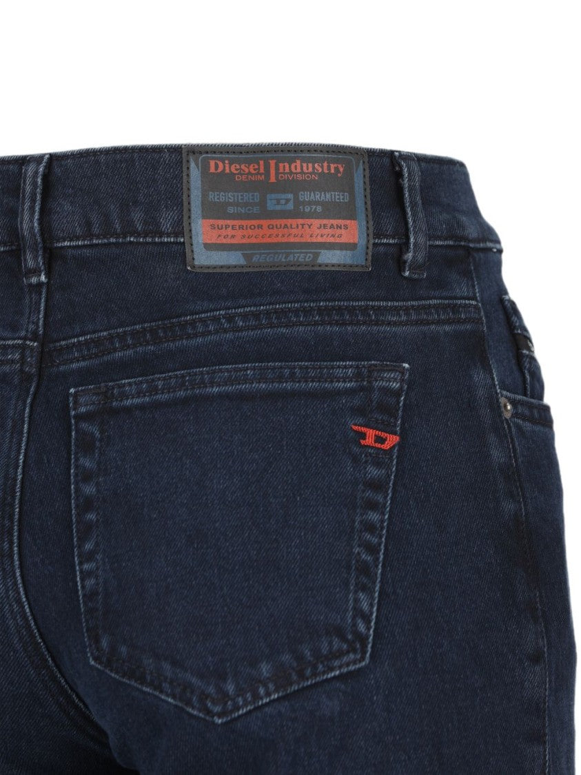Diesel Wide-Leg High-Waisted Jeans With Classic Five-Pocket Design