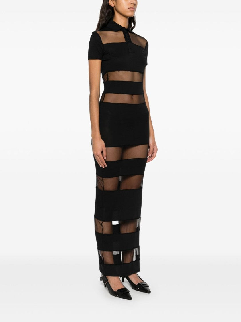 Coperni Maxi Dress With Polo Collar