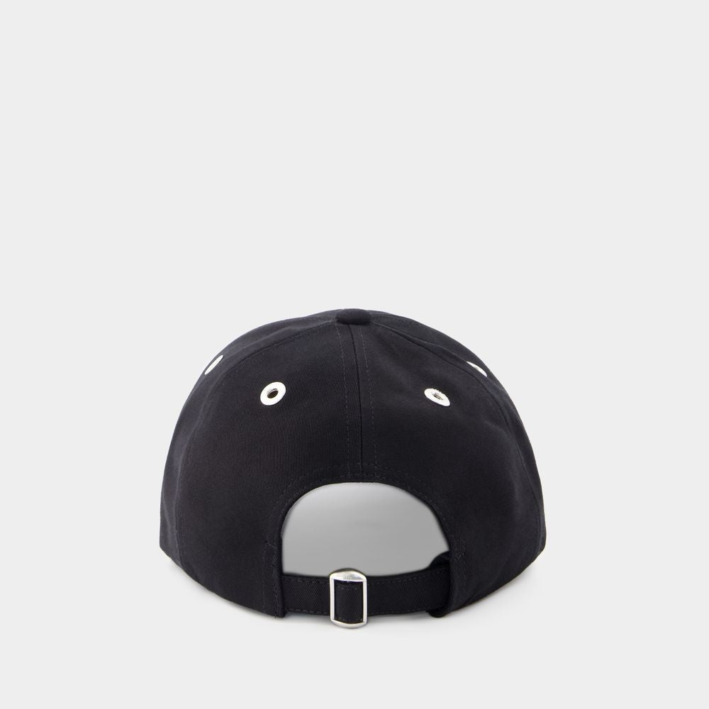 Ami Red Adc Cap - Cotton - Black