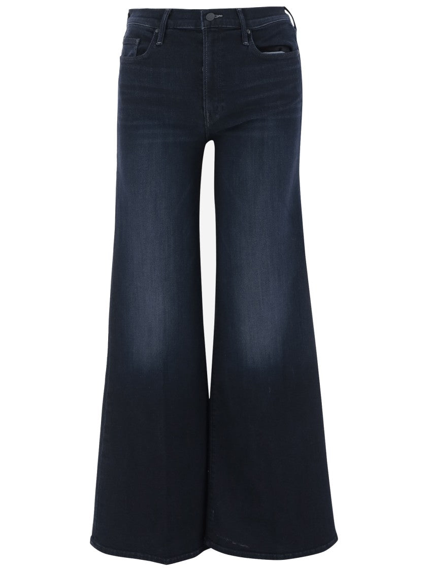 Mother Wide-Leg Stretch Cotton Blend Jeans