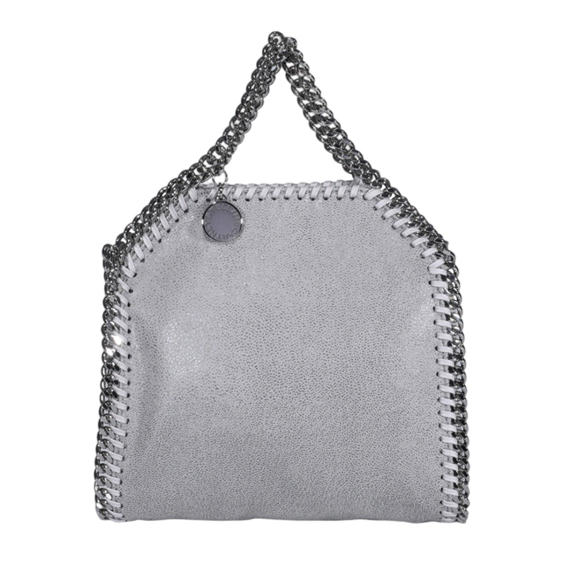 Stella Mccartney Square-Shaped Bag With Textured Surface And Chain Trim