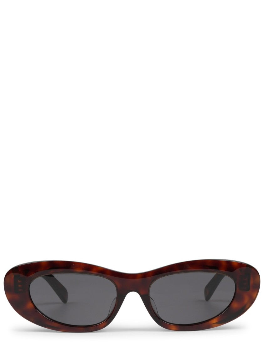 Celine Tortoiseshell Cat-Eye Sunglasses With Bold Retro Frame