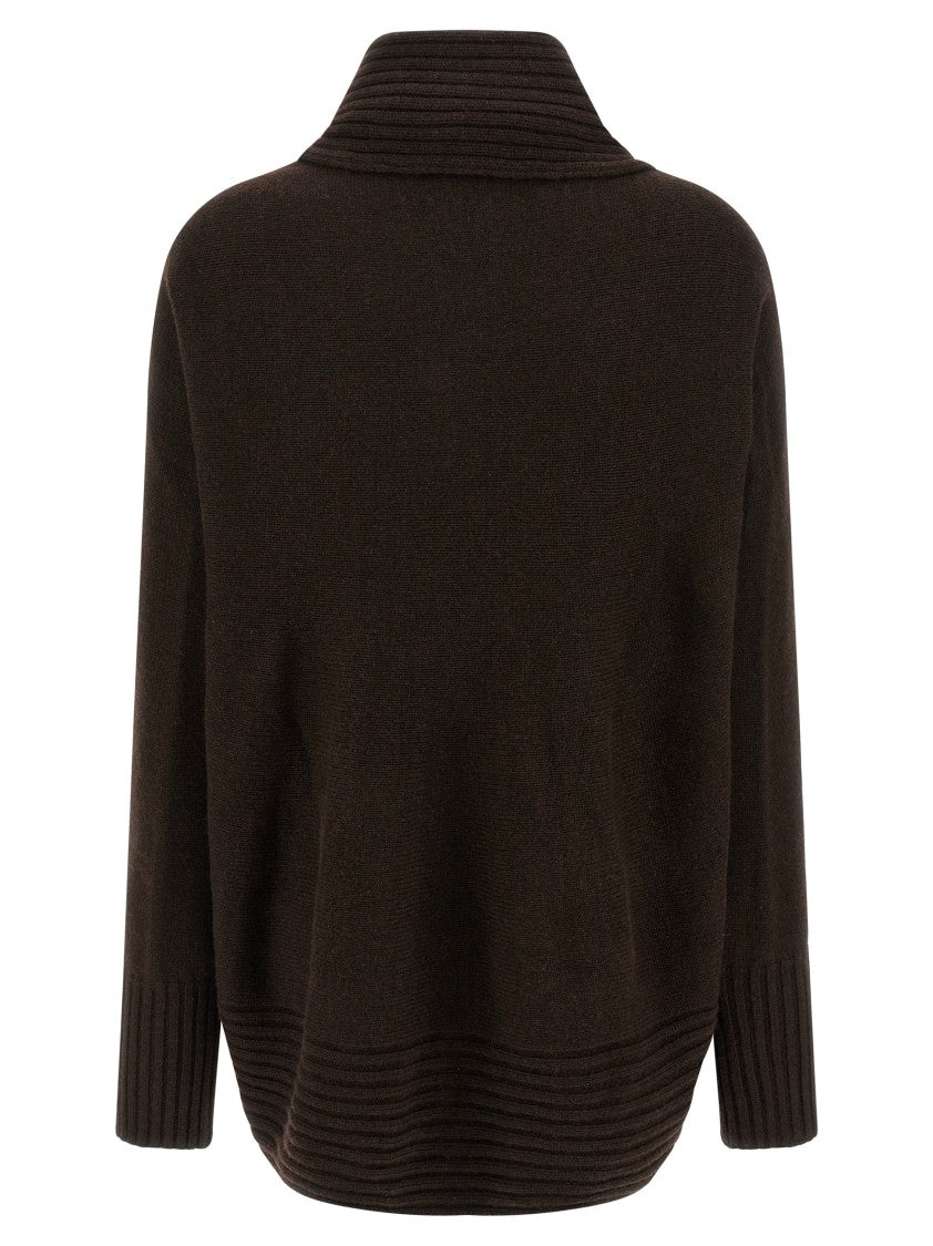 Alberta Ferretti Merino Silk Cashmere Blend Cardigan