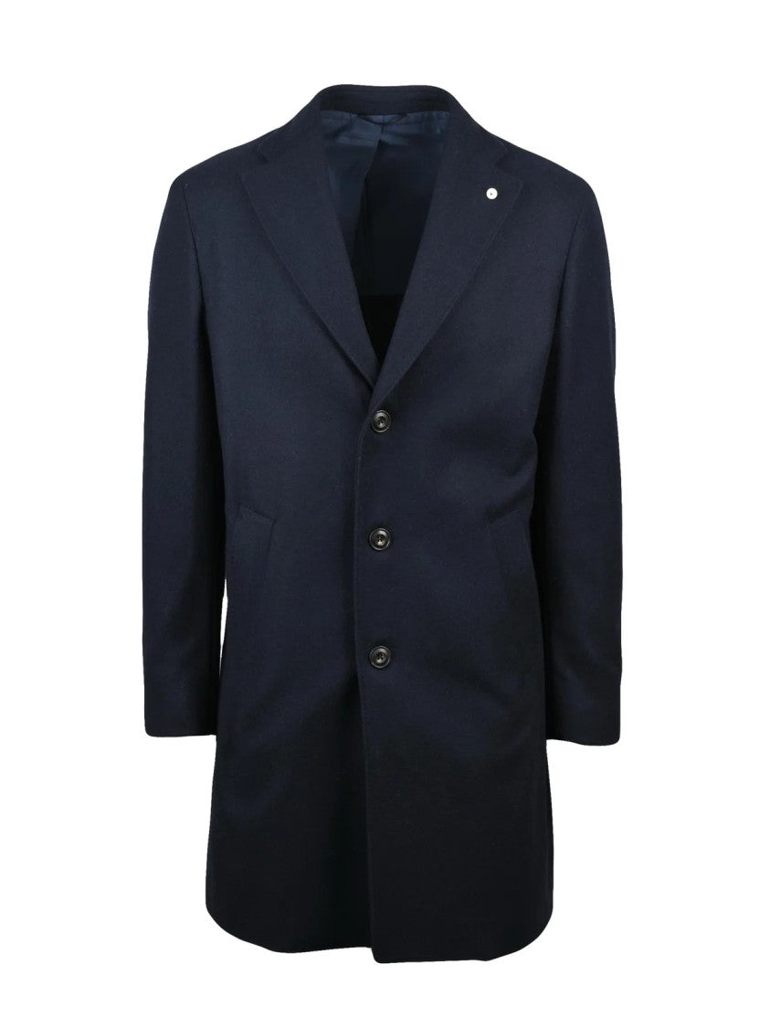 L.B.M. 1911 Blue Wool-Blend Coat