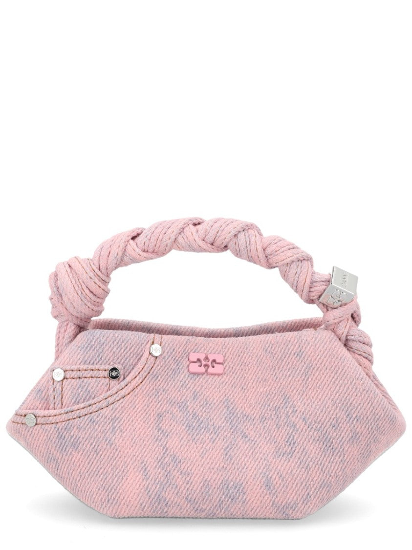 Ganni Mini Bou Elongated Organic Cotton Shoulder Bag