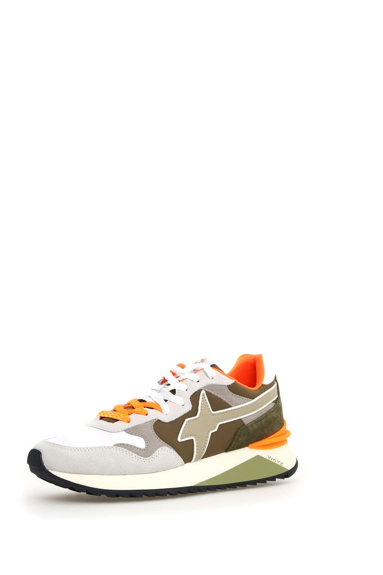 W6yz Avant-Garde Suede Technical Notched Sole Sneakers