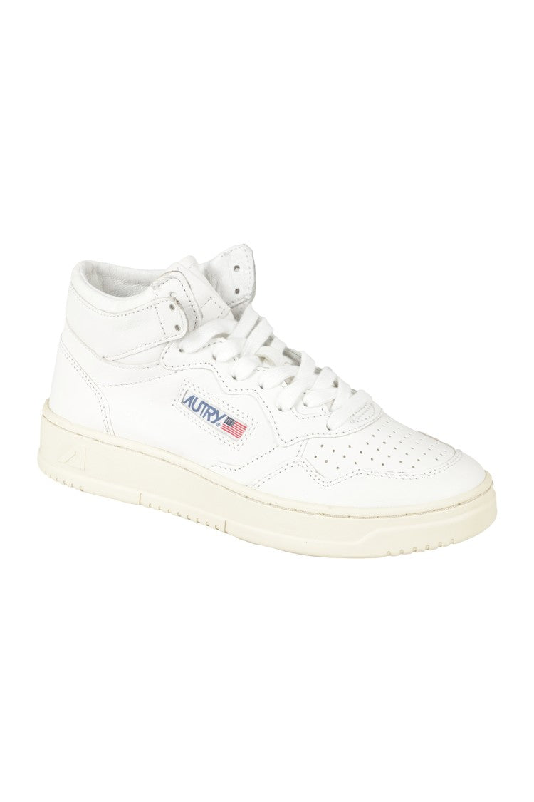 Autry Mid Woman Leat Mid-Top Sneakers
