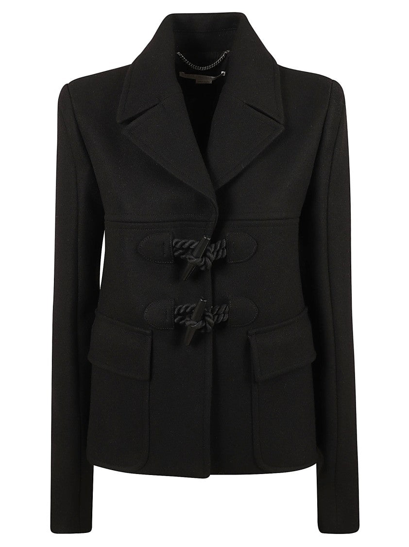 Stella Mccartney Tailored Black Jacket With Double-Breasted Front