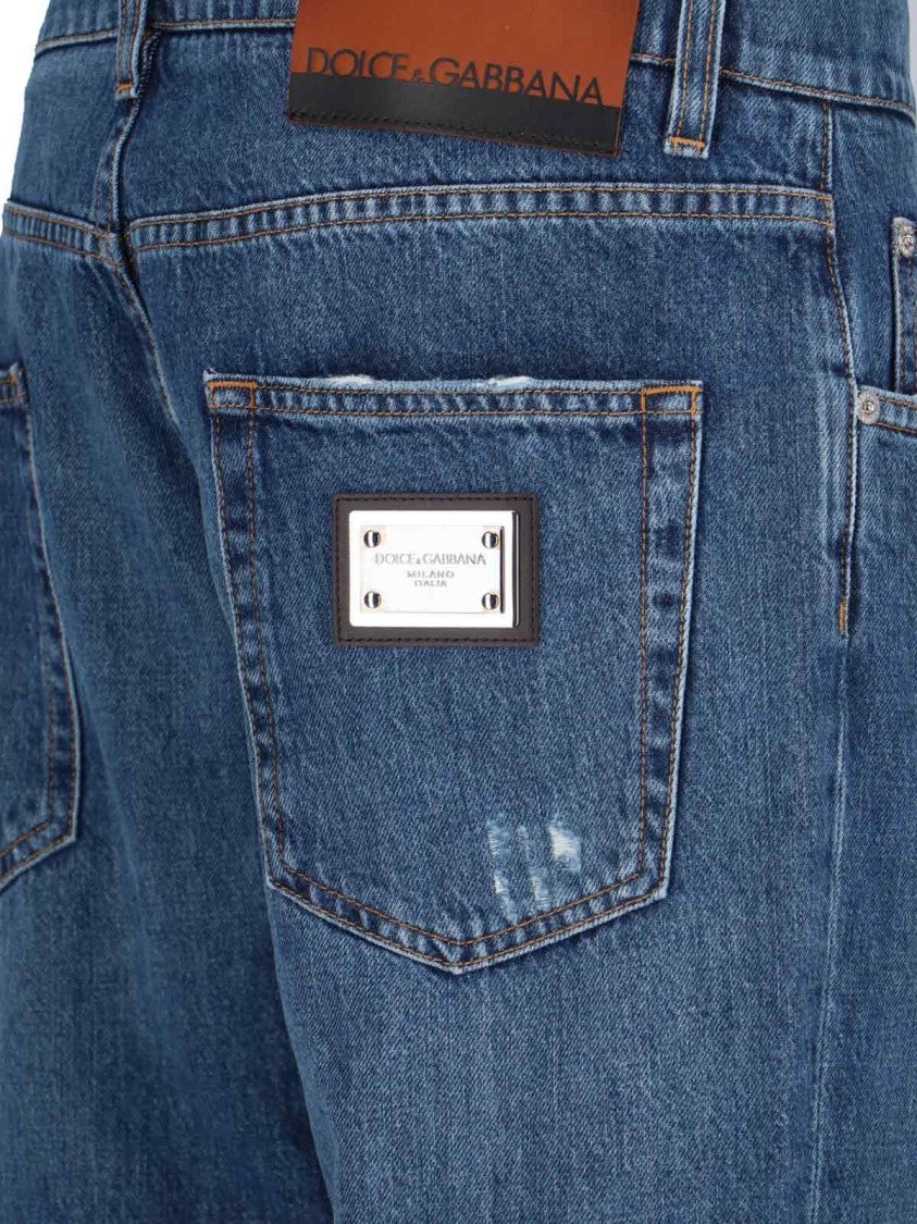 Dolce & Gabbana Straight-Leg Jeans – Blue