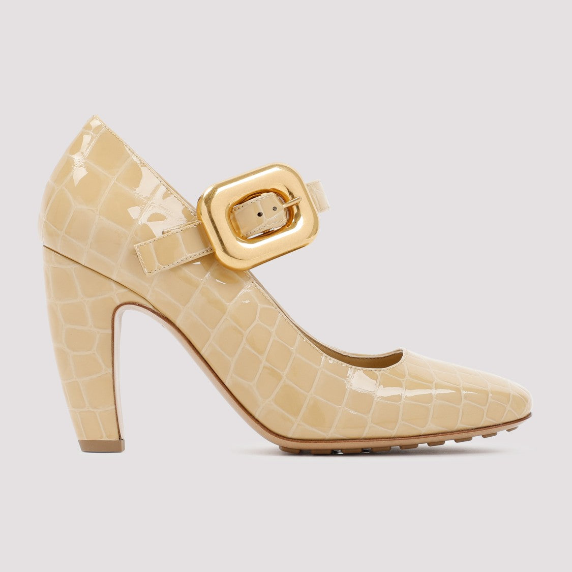 Bottega Veneta Beige Mostra Mary Jane Pump