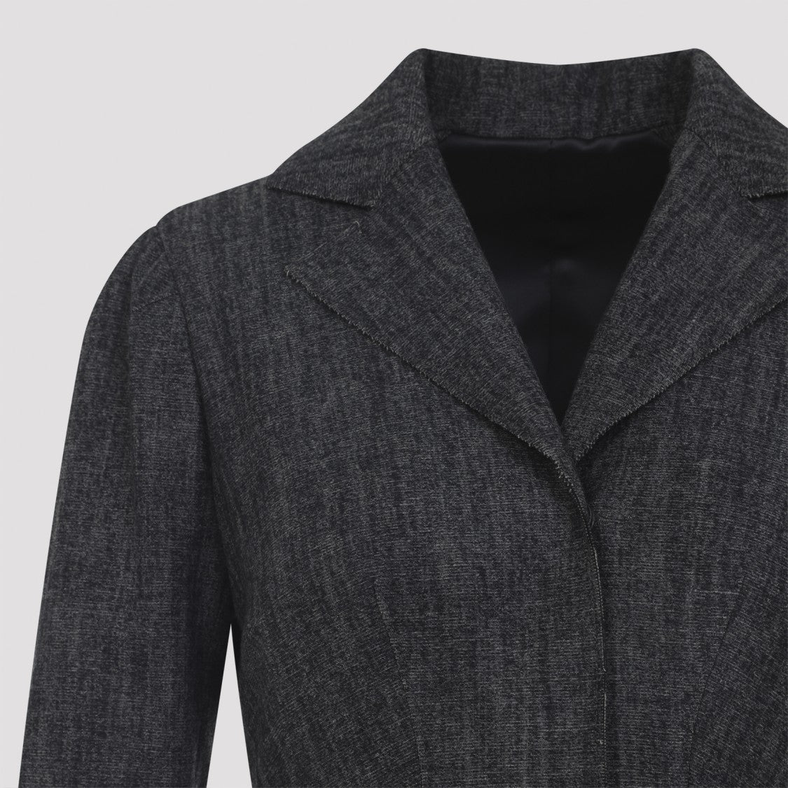Alberta Ferretti Black Virgin Wool Jacket