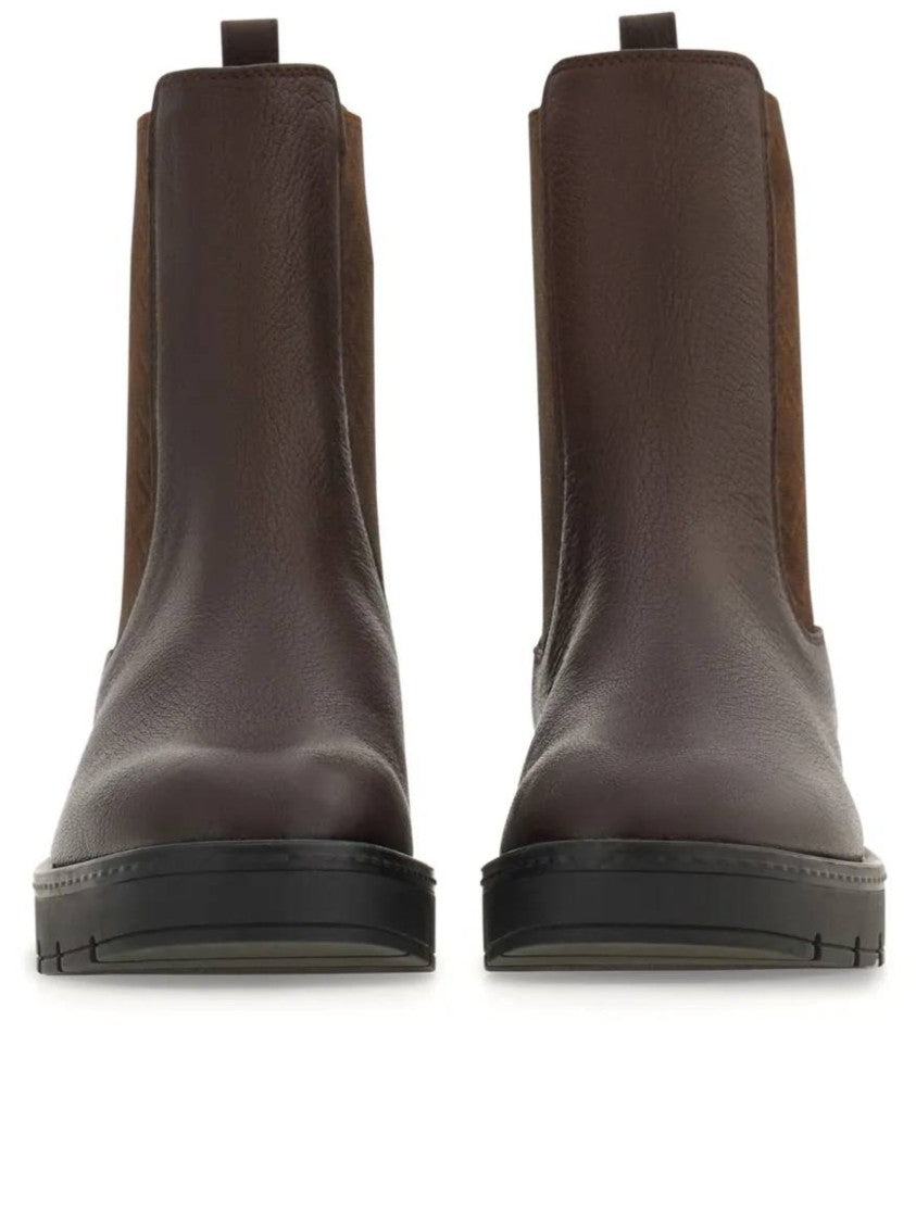 Salvatore Ferragamo Mohave Embossed Goat Skin Ankle Boots