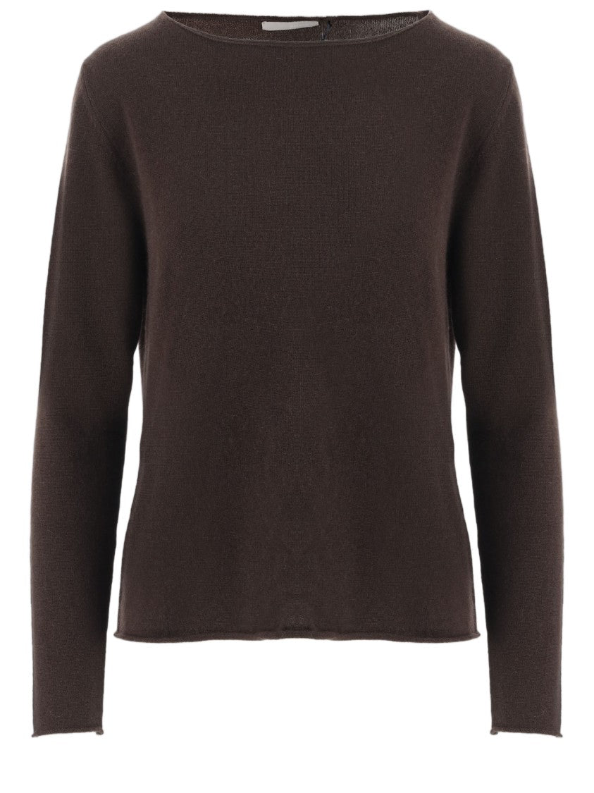 Allude Cashmere Sweater With Round Neckline And Long Sleeves