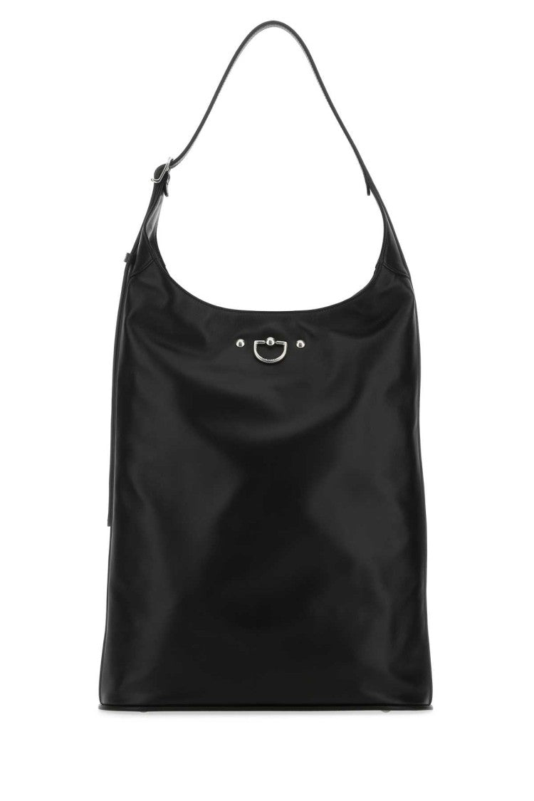 Durazzi Black Nappa Cavalry Shoulder Bag