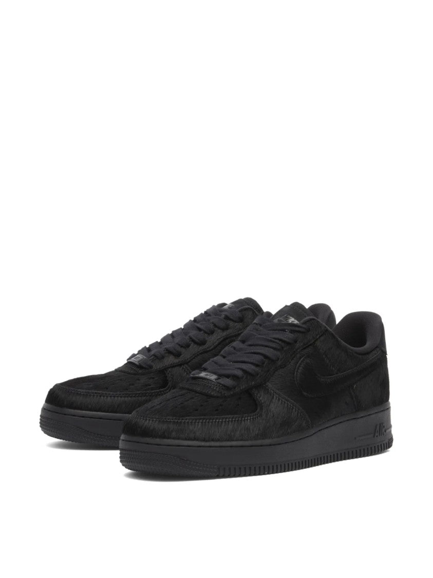 Nike Black Air Force 1 Low '07 Pony Hair Sneakers