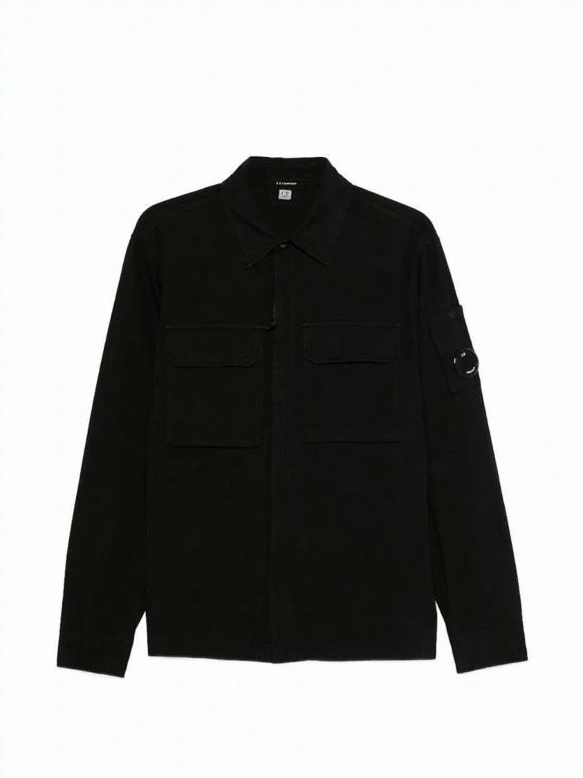 C.P. Company Organic Gabardine Zip Lens Overshirt