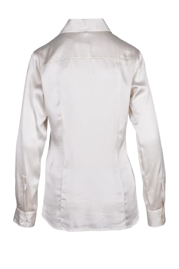 Antonelli Stretch Silk Shirt - White
