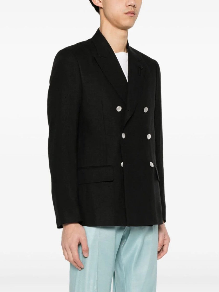 Lardini `Attitute Drop 7 Reg` Double-Breasted Blazer