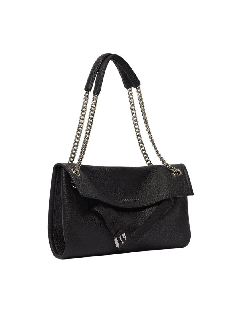 Claudio Orciani Venus S Soft Chain Handle Calf Leather Handbag